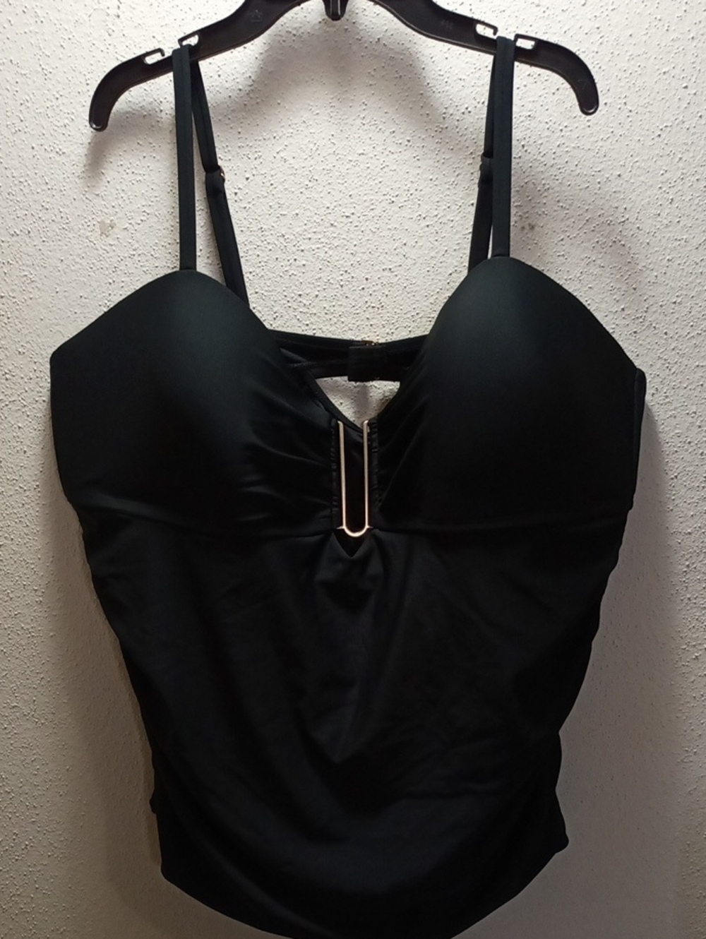 Time and True black Tankini Swim top size 2X NWT